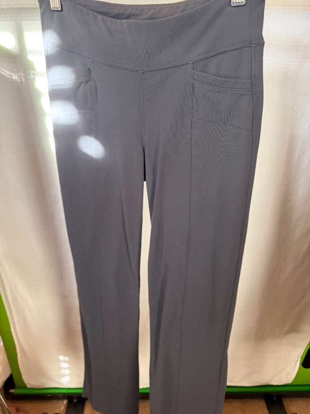 Athleta Gray Bootcut Pants with Pockets Size XST